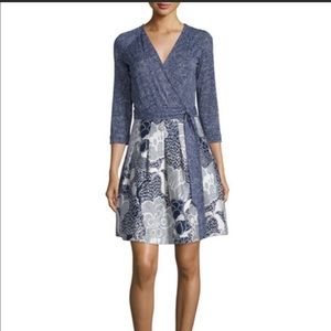 DVF Jewel Dream doy Navy Wrap dress